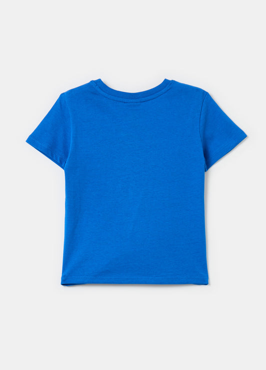 Cotton T-shirt with round neck