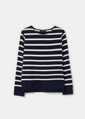 Long-sleeved striped T-shirt