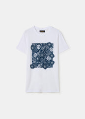 Organic cotton T-shirt with floral print