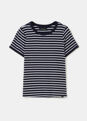 Striped T-shirt in stretch cotton