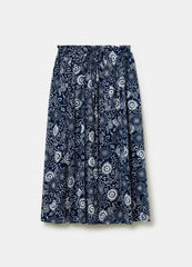 Full midi skirt with floral print