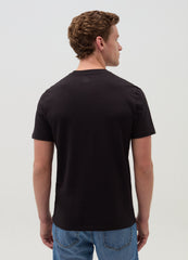 Cotton T-shirt with round neck