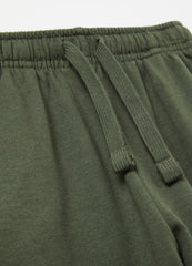 Fleece joggers with pockets and drawstring