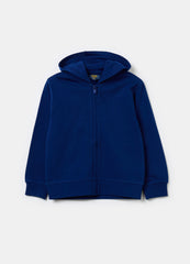 Full-zip sweatshirt in French terry with hood