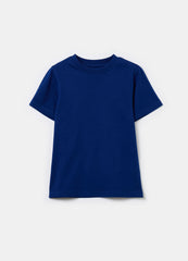 Solid colour T-shirt in organic cotton