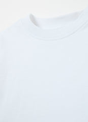 Solid colour T-shirt in organic cotton