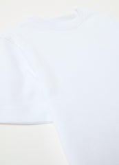 Solid colour T-shirt in organic cotton