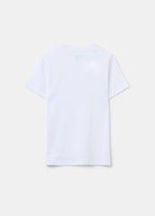 Solid colour T-shirt in organic cotton