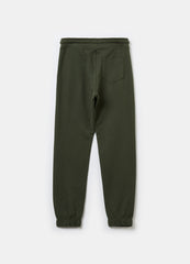 Solid colour fleece joggers with drawstring