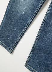 Five-pocket jeans with abrasions