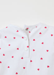 Long-sleeved T-shirt with Minnie and Mickey Mouse print