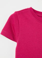 Organic cotton T-shirt with round neck