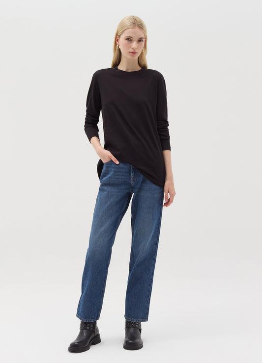 Five-pocket,straight-fit jeans