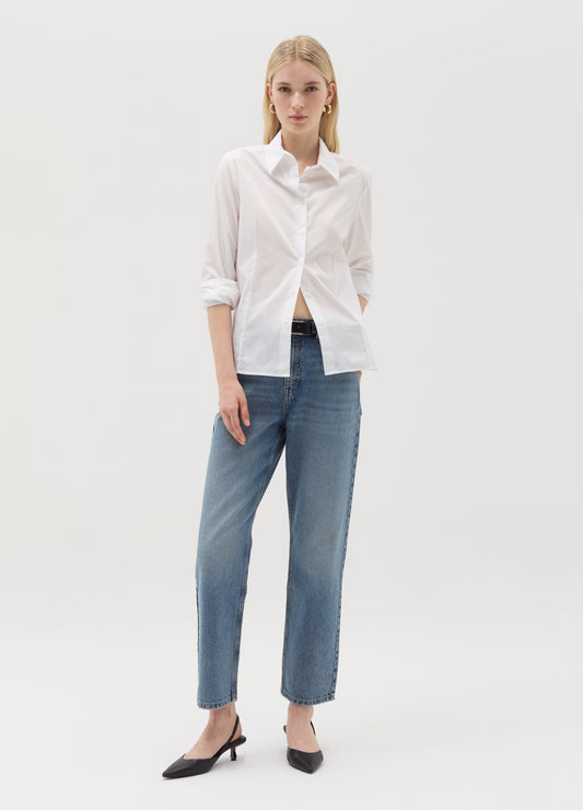 Five-pocket,straight-fit jeans