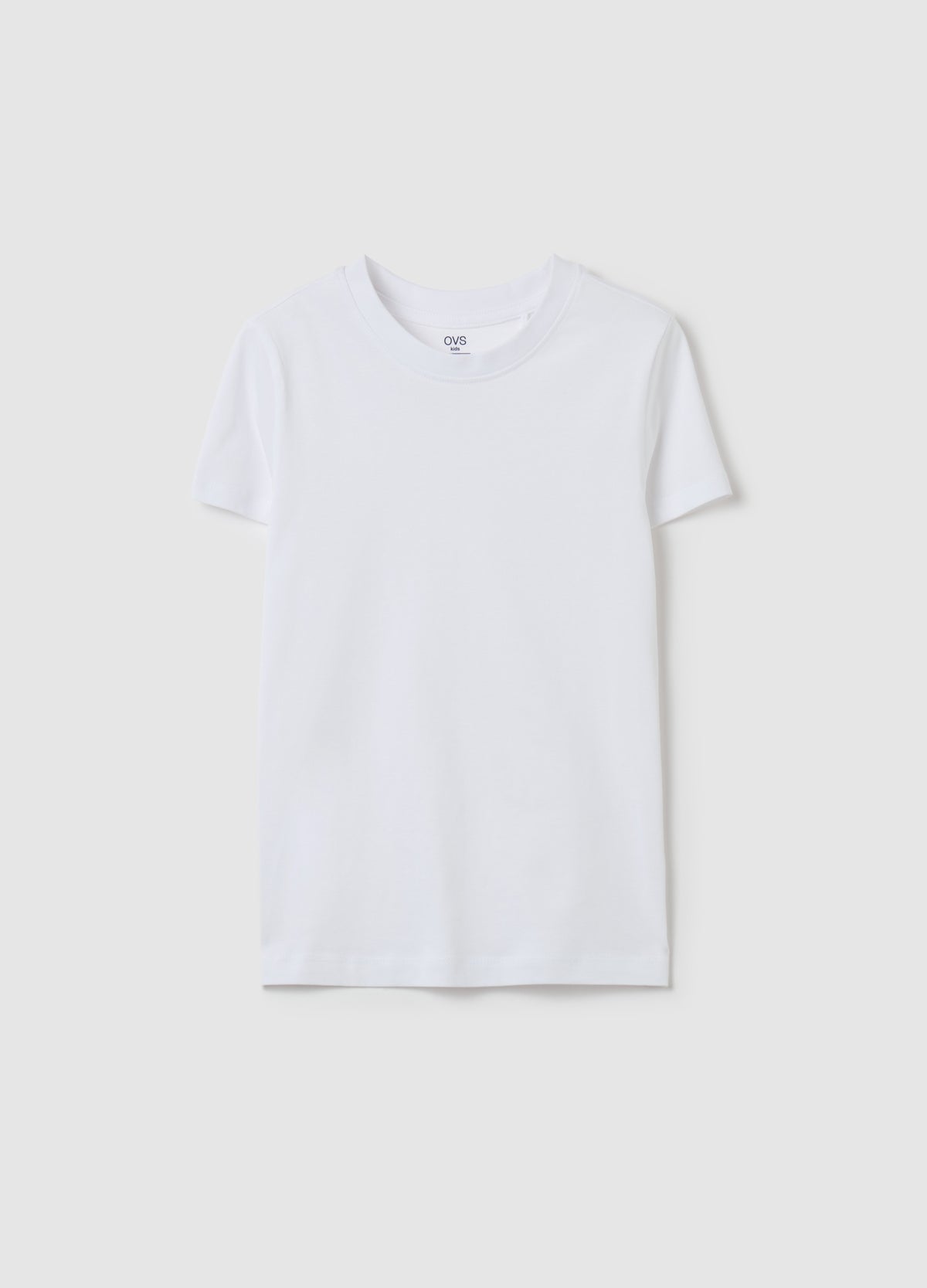 Solid colour T-shirt in organic cotton