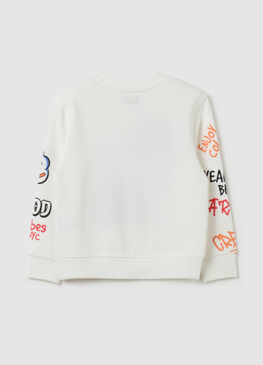 French terry sweatshirt with print