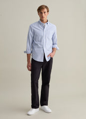 Regular-fit shirt in striped Oxford cotton