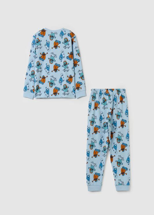 Organic cotton pyjamas with print