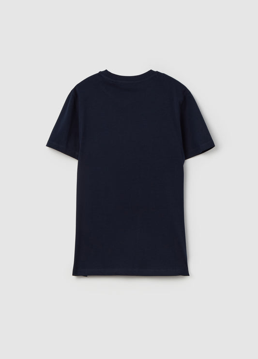 Solid colour T-shirt in organic cotton