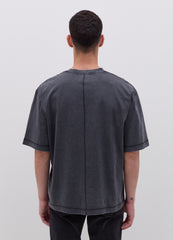 Cotton T-shirt with round neck