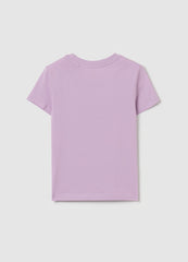 Solid colour T-shirt in organic cotton