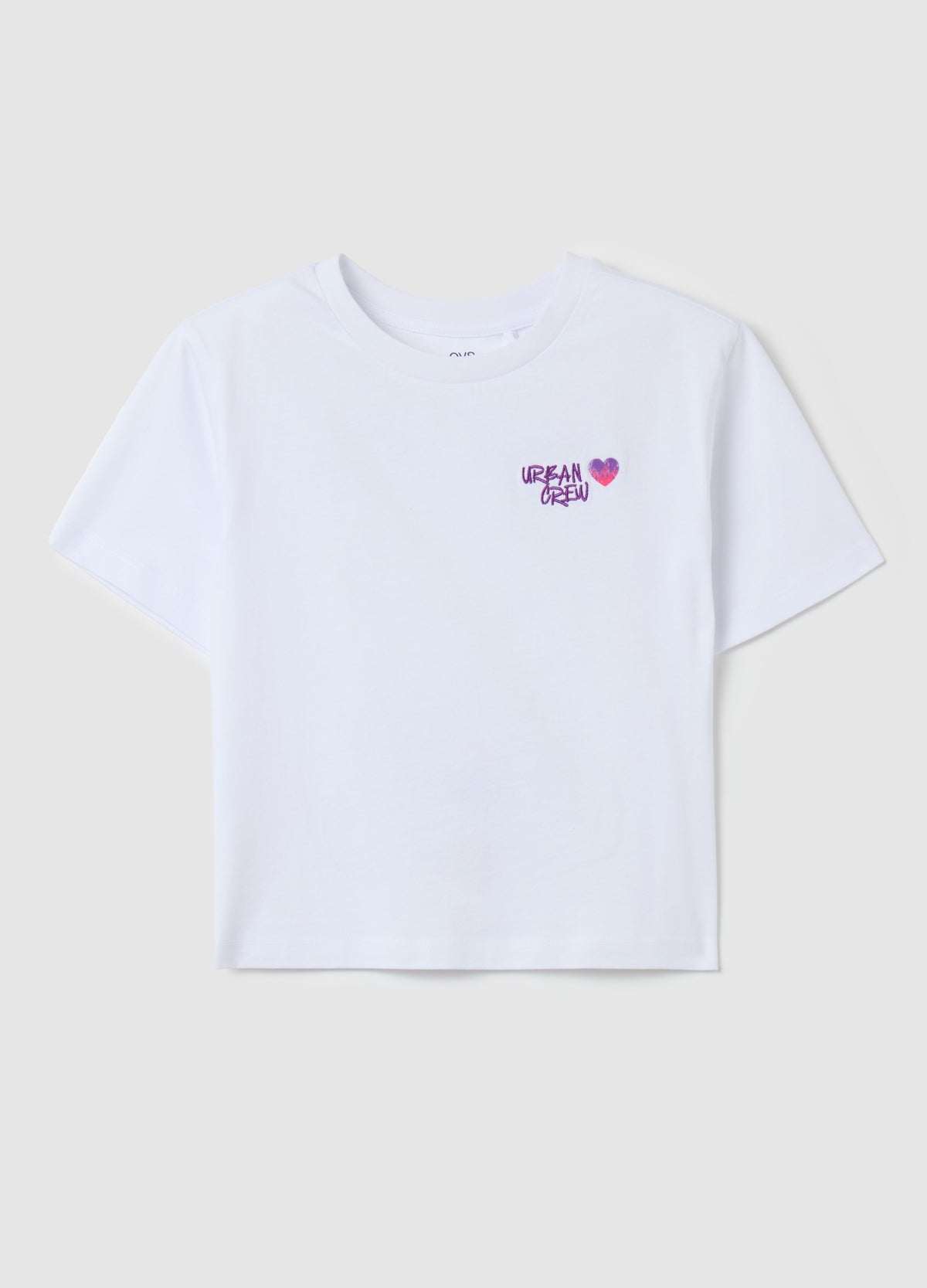 Boxy-fit T-shirt with ''Urban Crew” embroidery