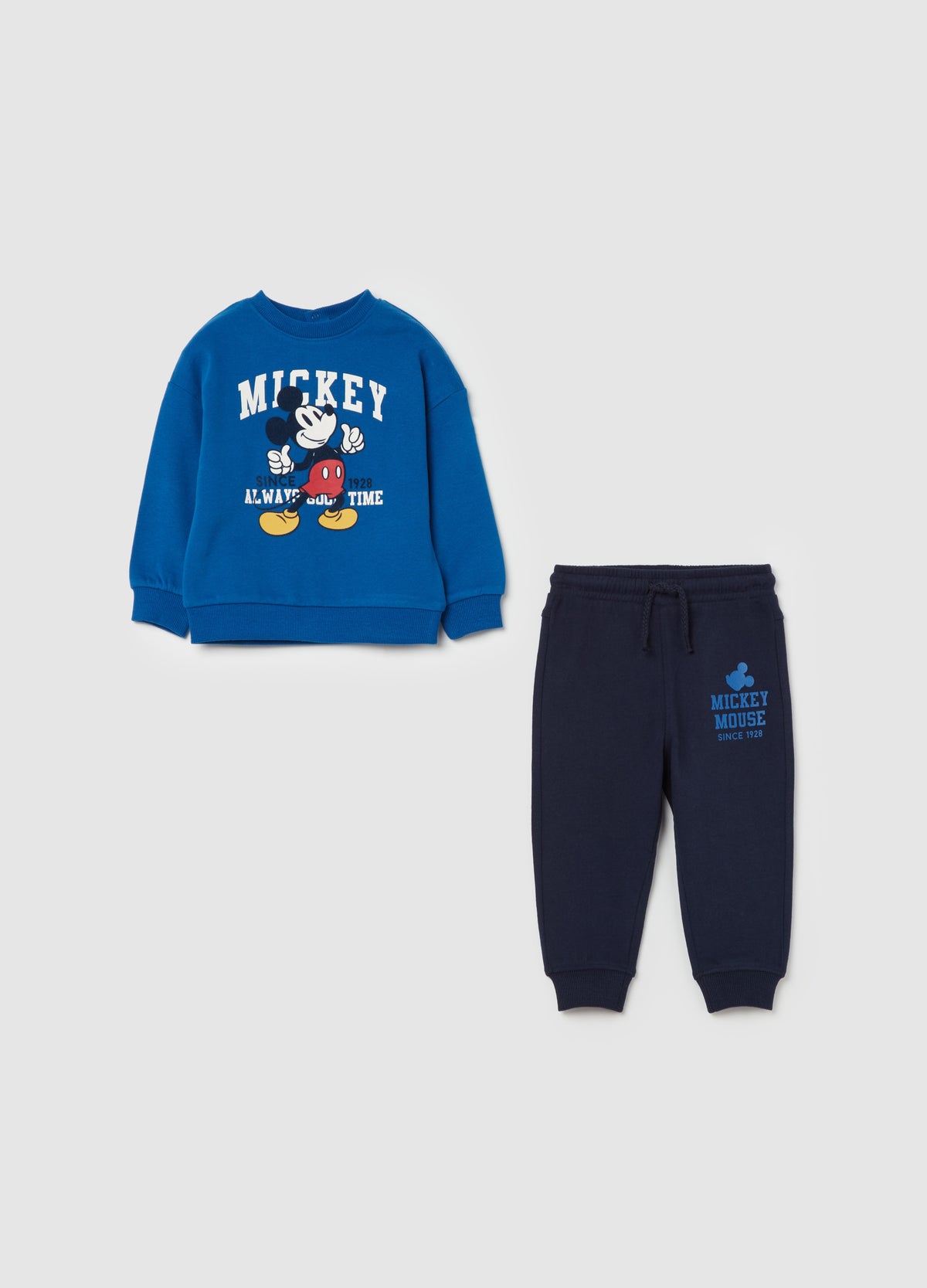 Fleece jogging set with Mickey Mouse print