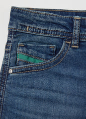 Jeans with five pockets and ''Sk8 & Spray” print