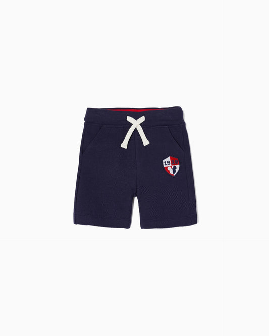 Piqué Shorts in Cotton for Baby Boys 'Mickey'