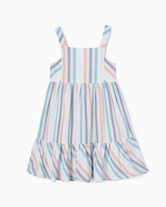 Striped Cotton Dress for Girls 'You&Me'