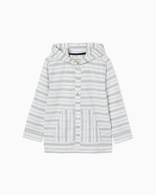 Cotton Hooded Shirt for Boys 'B&S'