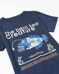 Pack 2 Cotton T-shirts for Boys 'Underwater'