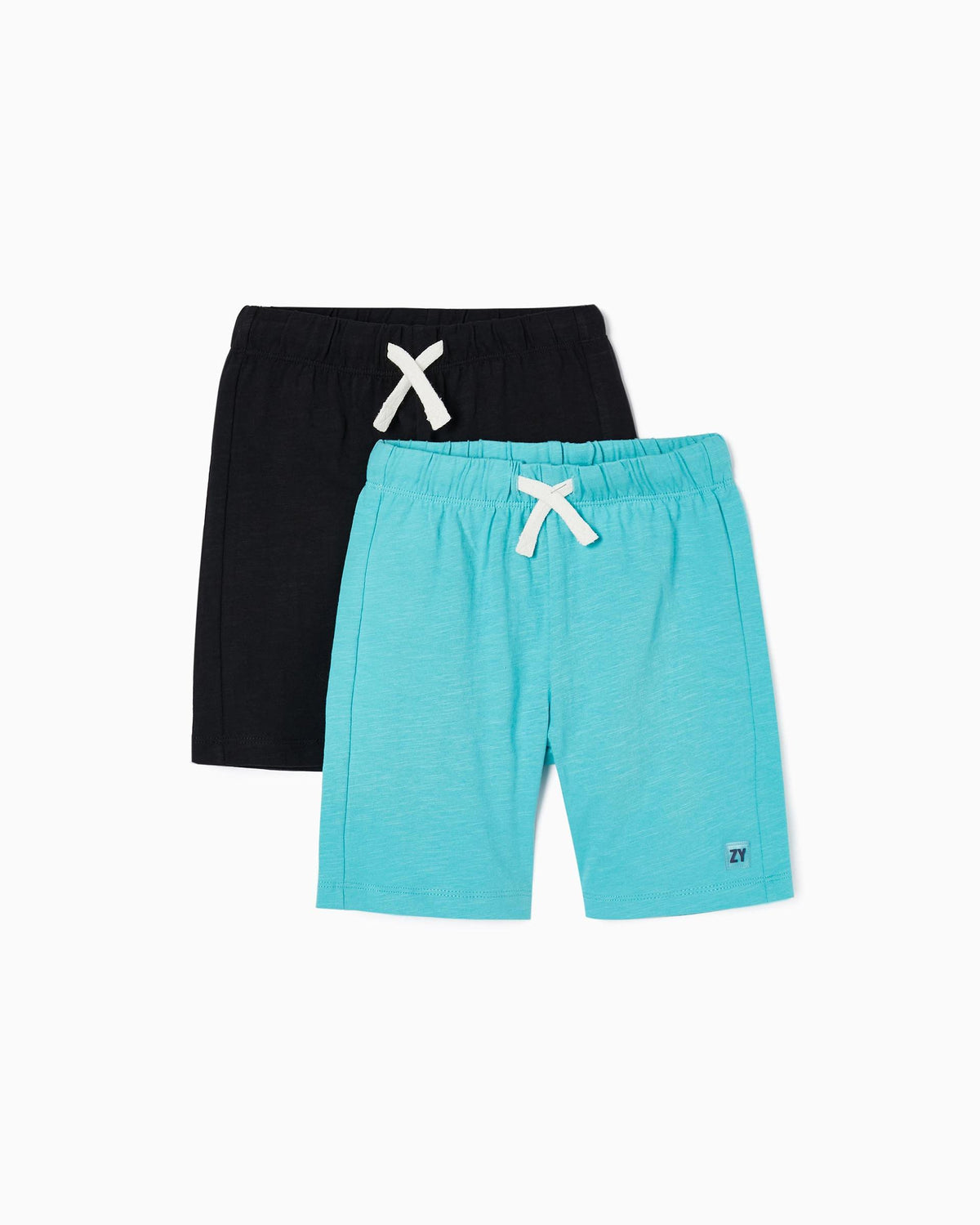 Pack 2 Cotton Sport Shorts for Boys