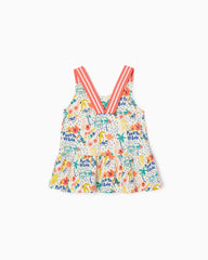 Cotton Top with Tropical Pattern for Girls