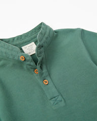 Cotton Polo-Shirt with Mao Collar for Baby Boys 'You&Me'