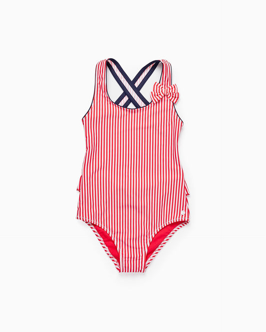 Striped Swimsuit UV 80 Protection for Girls