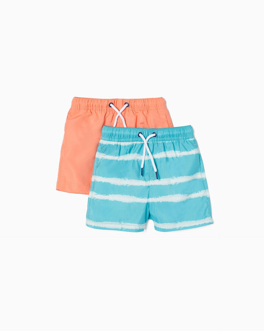 Pack 2 Swim Shorts for Baby Boys