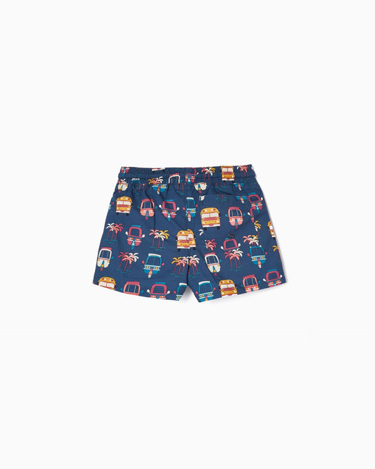 Swim Shorts with 'Tuk Tuk' Pattern for Baby Boys