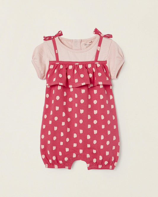 Jumpsuit with Frills and Bows for Newborns