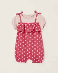 Jumpsuit with Frills and Bows for Newborns