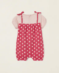 Jumpsuit with Frills and Bows for Newborns