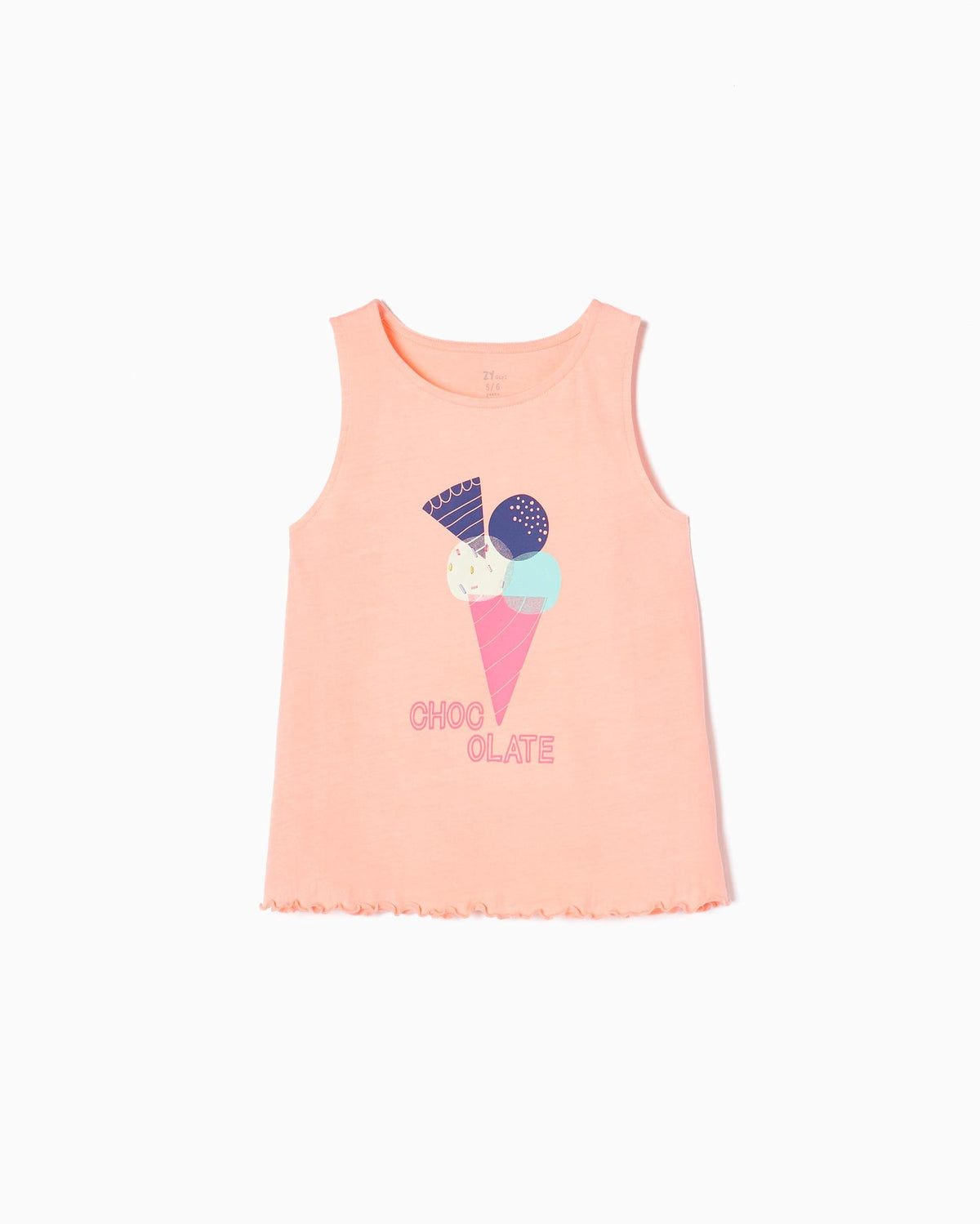 Cotton T-shirt for Girls 'Ice Creams'