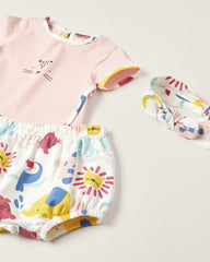 T-shirt + Bloomers for Newborns 'Animals'