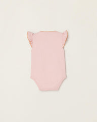 Cotton Ribbed Bodysuit for Newborn Baby Girls 'Pineapple'