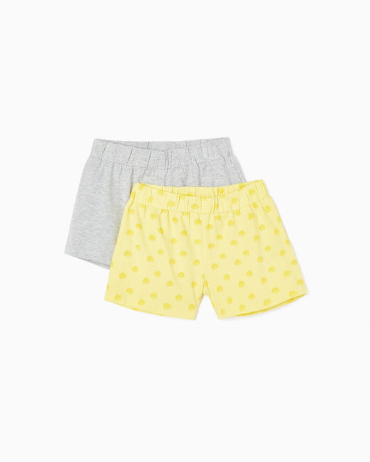 2 Pack Cotton Shorts for Girls