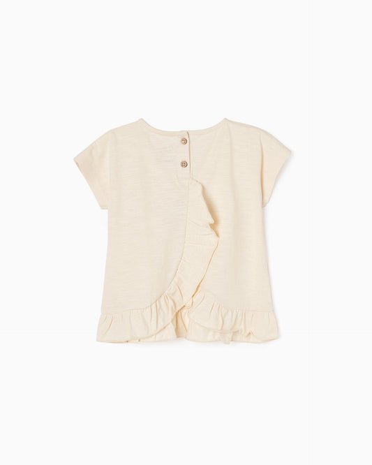 Cotton T-shirt for Baby Girls 'Birds'