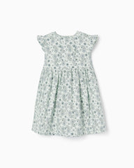 Cotton Dress with Ruffles for Baby Girls