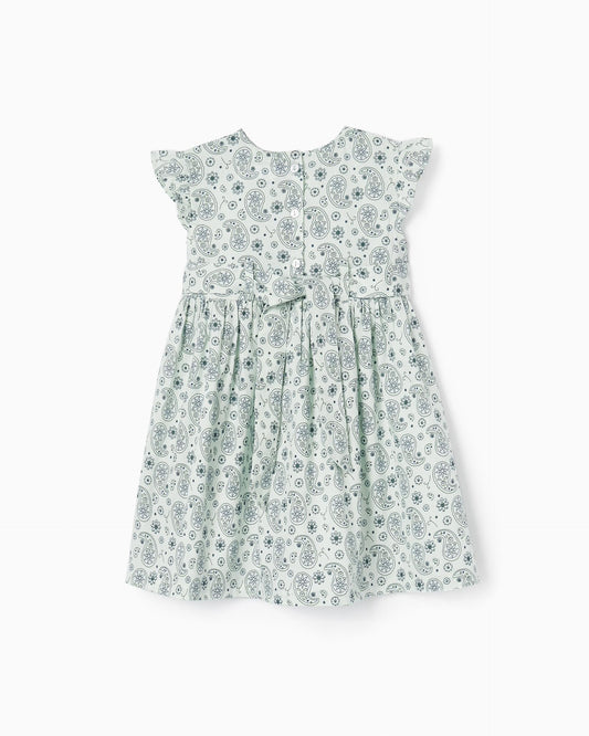 Cotton Dress with Ruffles for Baby Girls