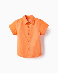 Cotton and Linen Shirt for Baby Boys