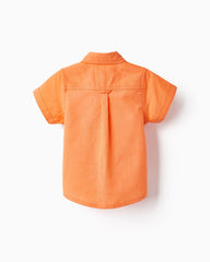 Cotton and Linen Shirt for Baby Boys